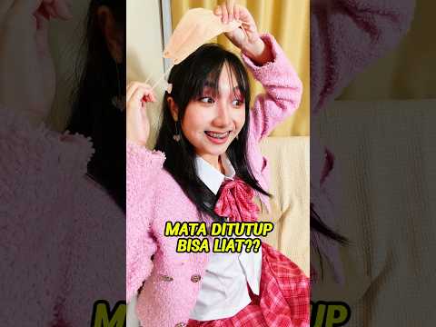 MATA DITUTUP BISA LIAT?? 👀 #shorts #ValentInLeov #OliviaValent thumbnail