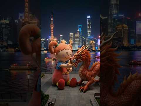 Traveling in China with the Little Princess🐉 Fireworks & Dragons #familybook #animation thumbnail