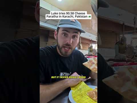 Trying a $0.58 Cheese Paratha in Karachi  🇵🇰 thumbnail