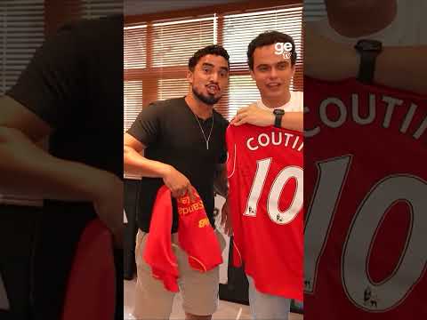COLEÇÃO DE CAMISAS INSANA TEM CARDÁPIO DE PHILIPPE COUTINHO | #shorts thumbnail