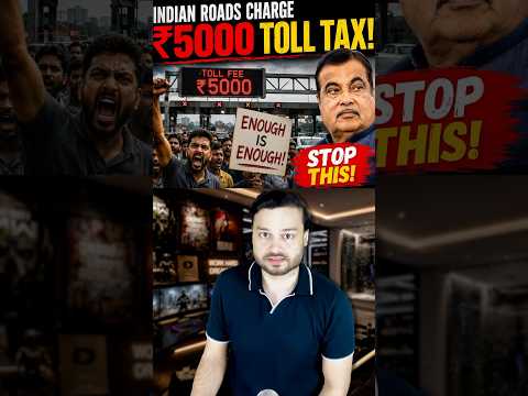 Enough is Enough! CRAZY Toll Tax in India Needs To STOP Nitin Gadkari #shorts thumbnail