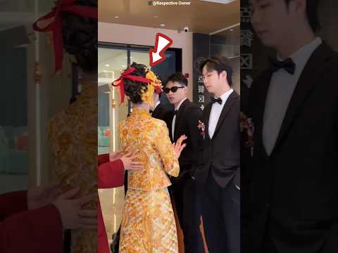 Blindfold Bride Recognizes Her Groom 😲💍 #shots #facts thumbnail