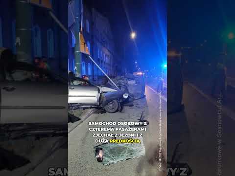 TRAGEDIA W SOSNOWCU. AUTO SIĘ ROZPADŁO thumbnail