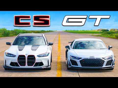 Most powerful BMW M3 EVER v Audi R8 GT: DRAG RACE thumbnail