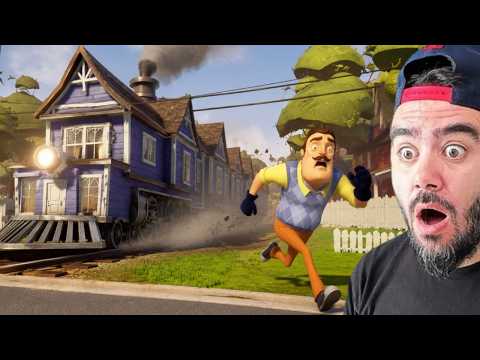 WILSONUN EVI TREN OLDU HAREKET EDIYOR - HELLO NEIGHBOR MODS thumbnail