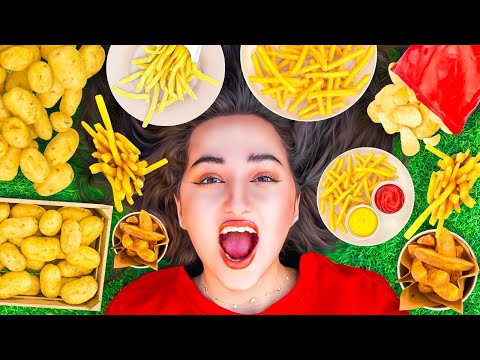 اختي ميمي عاشت على البطاطس لمده 24 ساعه | حققت حلمها😍 thumbnail
