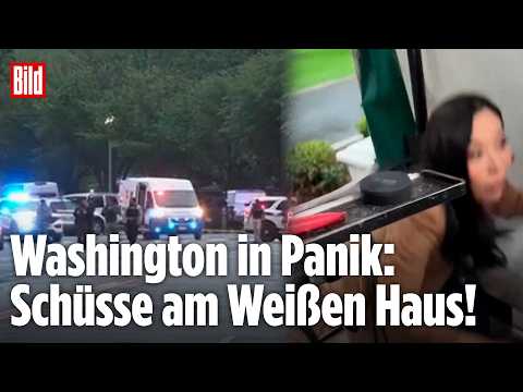Schüsse vor dem Weißen Haus – Reporterin geht in Deckung thumbnail