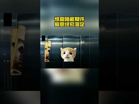 其实当时电梯里还有我，最后一刻我把她扔上去了，女主什么事都没有#纯爱 #猫meme thumbnail