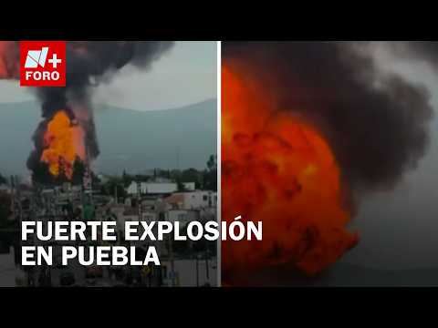 Momento exacto de la fuerte explosión en Tepeaca, Puebla thumbnail