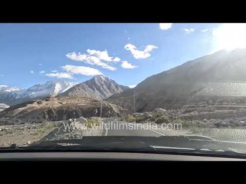 Mountain highway landscapes of Ladakh in the Indian Himalaya thumbnail
