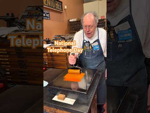 Howard phones this letterpress print in for National Telephone Day (April 25) thumbnail