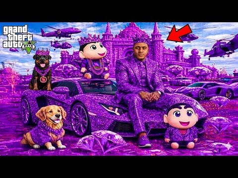 GTA 5 : Franklin & Shinchan Touch Anything Become Diamond Gold!? | GTA 5 Bangla Gameplay thumbnail