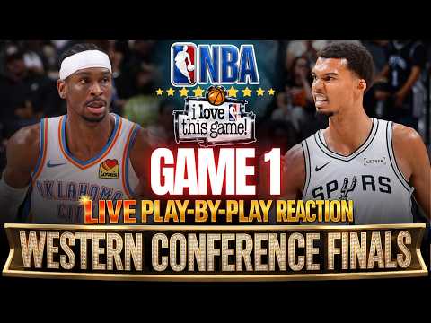 ?OKC VS SPURS │ WEST FINALS Game 1 - 2026 NBA PLAYOFFS  Play-By-Play Reaction & Scoreboard thumbnail