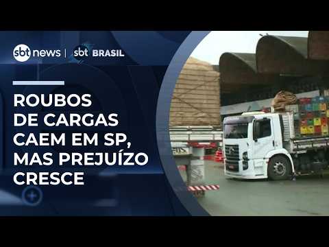 Roubos de cargas caem em SP, mas prejuízo cresce; criminosos miram mercadorias valiosas | #SBTBrasil thumbnail