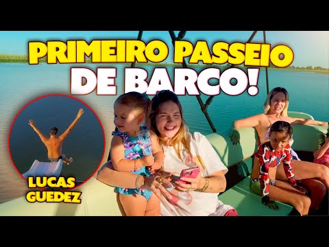 FIZEMOS O PRIMEIRO PASSEIO DE NO BARCO DO LEO!! thumbnail