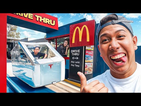 DIY TeslaCyber Truck sa Mcdonalds Drive Thru! thumbnail