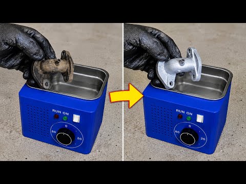 v2 - DIY Mini Ultrasonic Cleaner 28kHz 120W Using Recycled Industrial Parts thumbnail