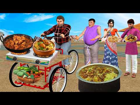 Bicycle Stove Kitchen Street Food Eat and Burn Calories Hindi Kahani Moral Stories New Comedy Video thumbnail