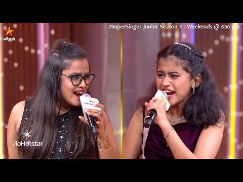 Akadanu Naanga Song by #Jeanna & #RakshitaSuresh ?? | Super Singer Junior 11 | Episode promo thumbnail