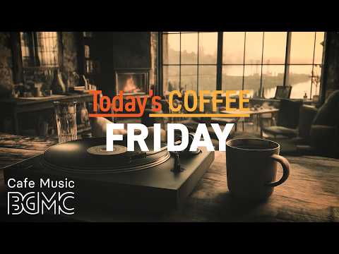 Today's COFFEE FRIDAY: Riverside Sunset Cafe Jazz ☕ Smooth Piano & Slow Bossa Nova for Week Close thumbnail