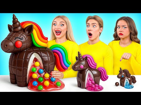 Desafío Placa Grande, Mediana y Pequeña | Trucos Divertidos con la Comida por Multi DO Challenge thumbnail