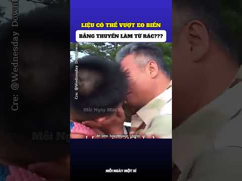 Liệu có thể vượt eo biển bằng thuyền làm từ rác??? 😱 thumbnail