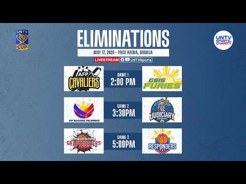 LIVE FULL GAMES: UNTV Cup Season 12 Eliminations at Paco Arena, Manila | May 17, 2026 thumbnail