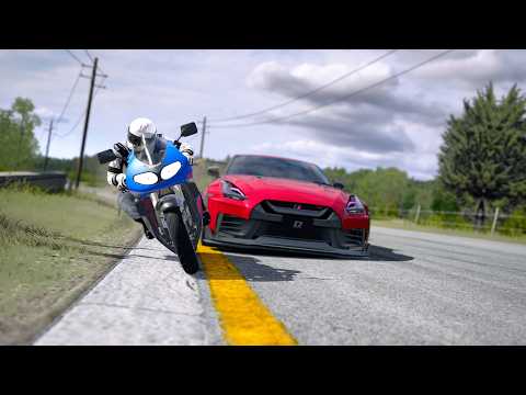 Suzuki TL1000R vs Nissan GT-R R35 Tuned Cars at Old SPA thumbnail
