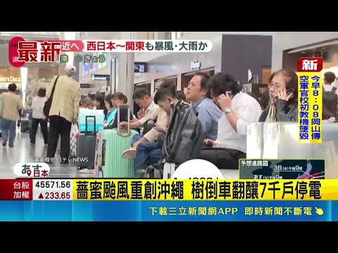 薔蜜颱風重創沖繩 "樹倒車翻"7千戶停電｜記者 黃瓊慧｜三立新聞LIVE thumbnail