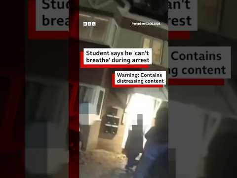 Student says he ‘can’t breathe’ during arrest. #HenryNowak #Southampton #BBCNews thumbnail