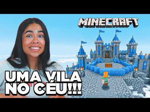 CONSTRUINDO UM CASTELO NA NEVE NO MINECRAFT thumbnail