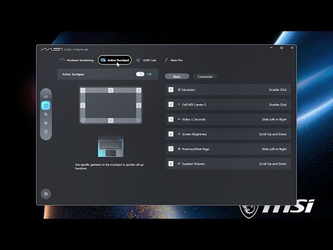 Action Touchpad - Tutorial & Know-How | MSI thumbnail
