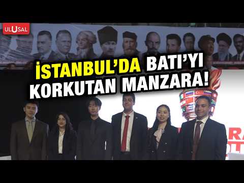 Dünyanın dört bir yanından gençler Batı emperyalizmine karşı İstanbul'da bir araya gelip mesaj verdi thumbnail