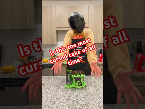Baking a MONSTER ENERGY CAKE #baking #monsterenergy #cake #bikerboy #biketok thumbnail
