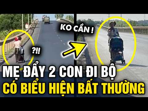 Người mẹ ĐẨY 2 CON ĐI BỘ từ bắc vào nam vẫn TỪ CHỐI GIÚP ĐỠ dù chỉ là 1 CHAI NƯỚC | Tin 3 Phút thumbnail
