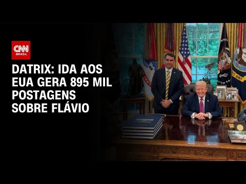 Ida de Flávio aos EUA gera 895 mil publicações em uma semana, diz Datrix | AGORA CNN thumbnail