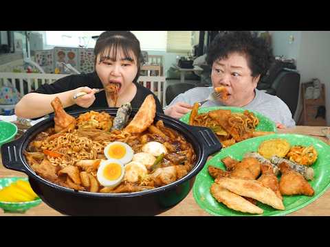 신당동 떡볶이 스타일로 만든 즉석떡볶이와 야끼만두 먹방?MUKBANG thumbnail