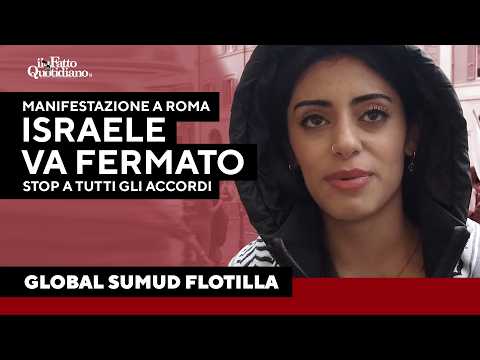 Manifestazione a Montecitorio a sostegno della Flottilla: "Israele va fermato" thumbnail