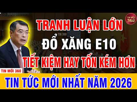 Tin Nóng: TRANH LUẬN VỀ XĂNG E10 MỚI SAU VÀI NGÀY THỬ NGHIỆM VÀ PHẢN ỨNG CỦA TÀI XẾ.#tinmơi360 thumbnail