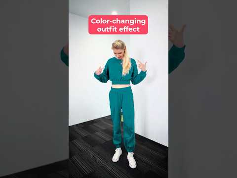 Magic color-changing outfit ✨ Change your clothes’ color with one simple edit! #inshot #reels thumbnail