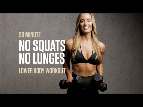 30MIN Lower Body Strength / No Squats & No Lunges Workout thumbnail