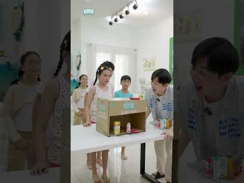 Đặt hộp sữa đúng vị trí sẽ nhận được quà khủng  #funny #emcobanglongvequemecunganh #topgamedoithuong thumbnail