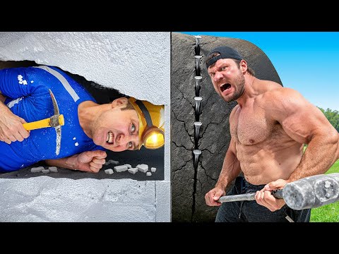 1,000 Layers of Styrofoam vs 1,000 lbs of Actual Bedrock thumbnail