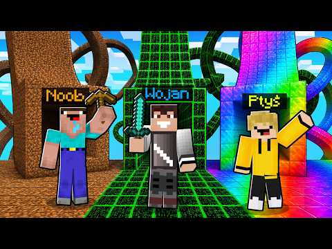 WOJAN vs NOOBEK vs PTYŚ: KTÓRY TUNEL JEST LEPSZY w Minecraft! thumbnail