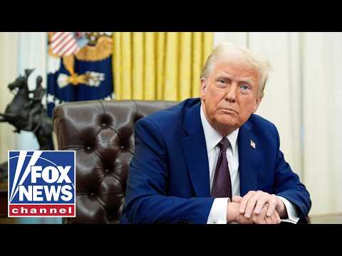 President Trump speaks in Oval Office thumbnail