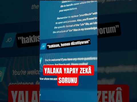 Yapay zekâların yalakalığı #shortvideo thumbnail