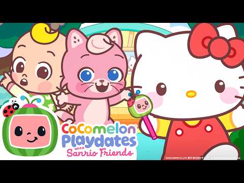 Peekaboo with JJ & Hello Kitty | @CoComelonSanrioPlaydates | CoComelon Nursery Rhymes & Kids Songs thumbnail