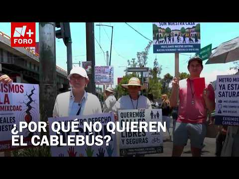 Vecinos se manifestaron contra el Cablebús en Álvaro Obregón, CDMX thumbnail