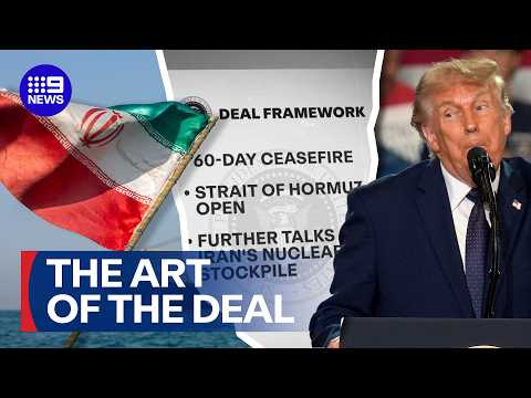 US and Iran 'closest they've been to securing peace' since the war began | 9 News Australia thumbnail