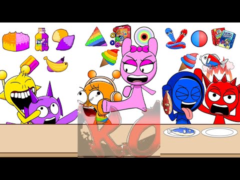 Incredibox Sprunky's ASMR MUKBANG Noodle & HOT DOG & GIMBAP EATING SOUND thumbnail